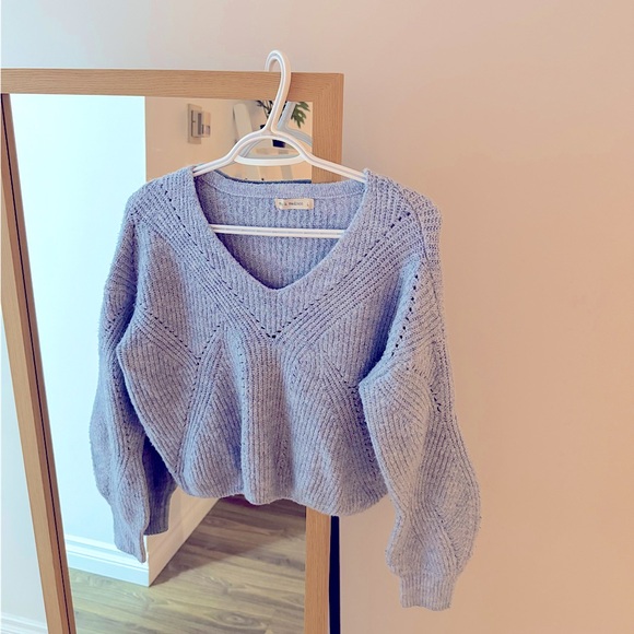 Cropped Knitted Sweater - Picture 1 of 7